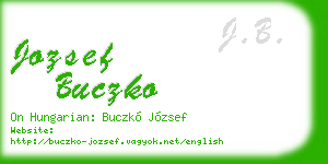 jozsef buczko business card